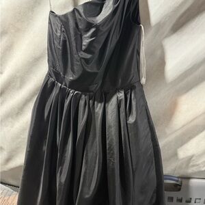 David's Bridal Elegant Black Dress Style #F15409.